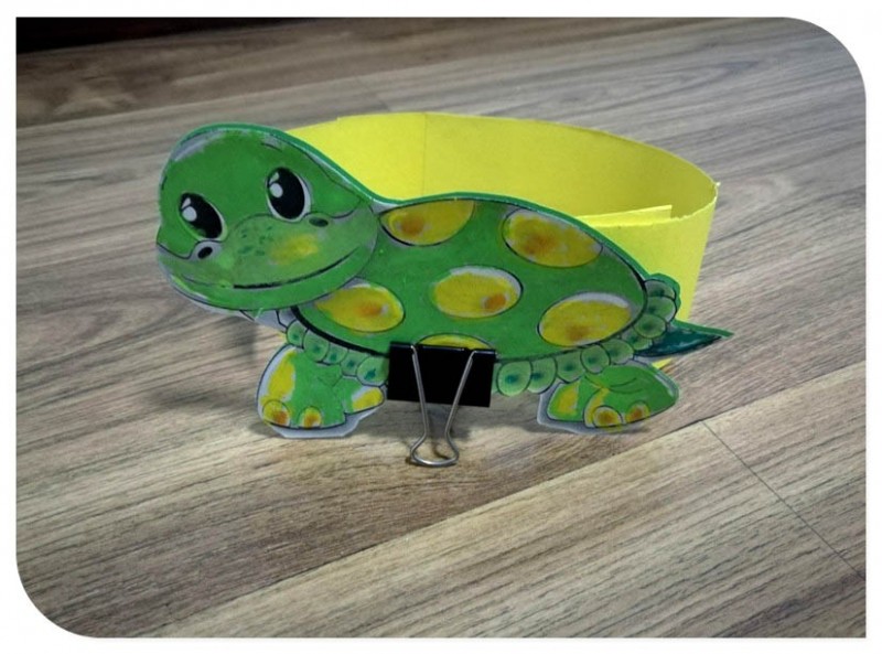 乌龟头饰卡纸制作图片