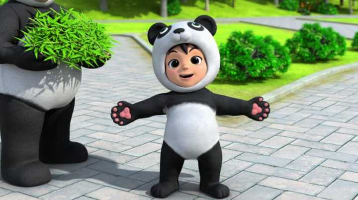 喂熊猫了